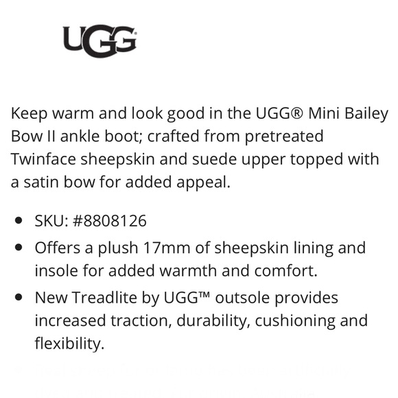 UGG Mini Bailey Bow II Sparkle Glitter Ankle Boot - Picture 14 of 15